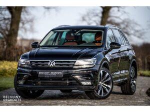 Volkswagen Tiguan 2.0TDI 4 MOTION R-LINE * AUTOMAAT * LEDER * Zwart Tweedehands