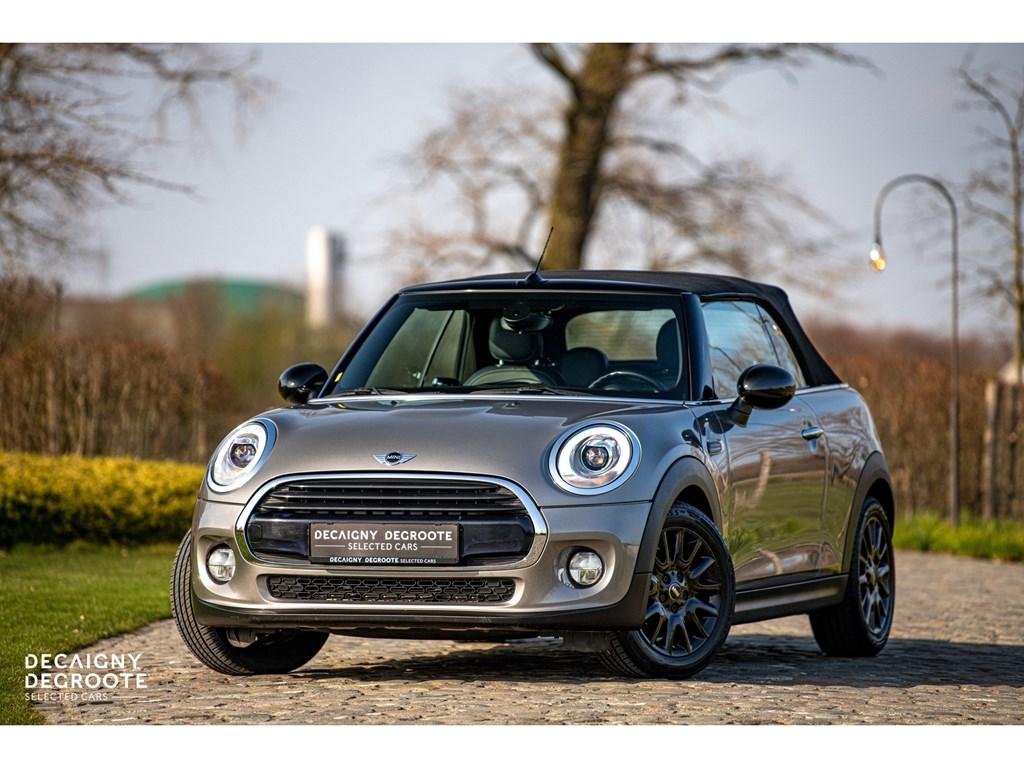 MINI Cooper Cabrio 1.5B * AUTOMAAT * NAVI * LEDER * Grijs Tweedehands